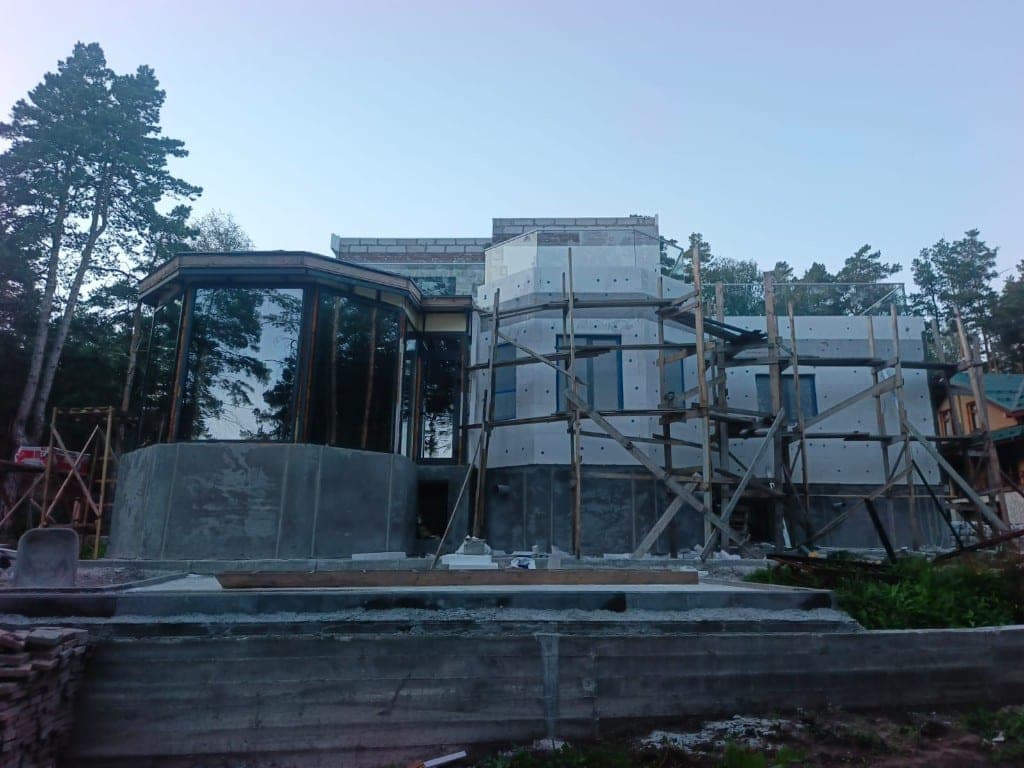 Панорамное остекление загородного дома